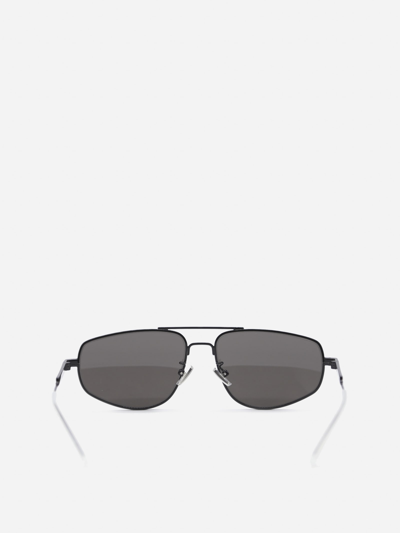 Shop Bottega Veneta Metal Aviator Sunglasses