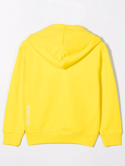 Shop Dsquared2 Hoodie In Yellow