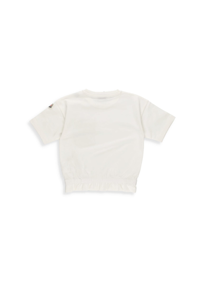 Shop Moncler T-shirt With Chest Pocket In Beige