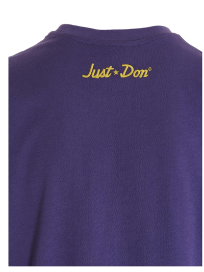Shop Just Don Printed T-shirt In Purple