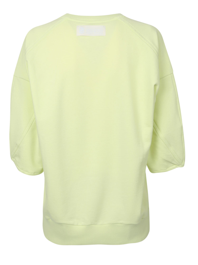 Shop Stella Mccartney Round Neck Sweatshirt In Lemonade