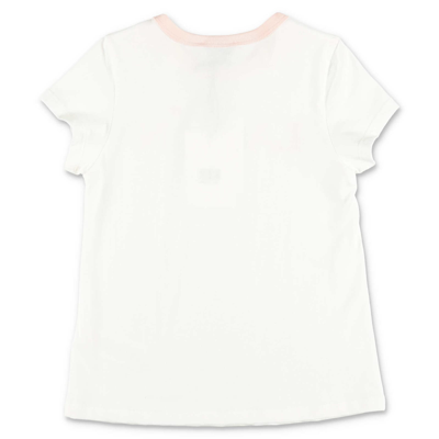Shop Lanvin T-shirt Bianca In Jersey Di Cotone In Bianco