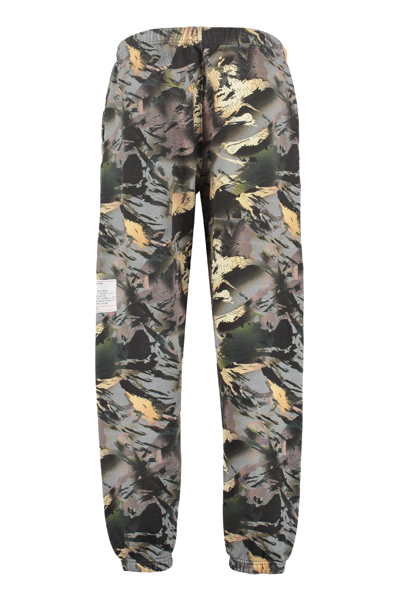 Shop Heron Preston Printed Sweatpants In Verde Militare