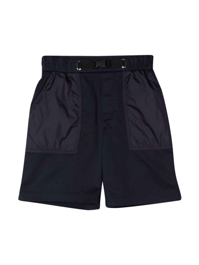 Shop Moncler Blue Shorts Boy