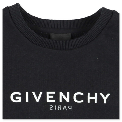 Shop Givenchy Felpa Nera In Cotone In Black