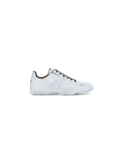 Shop Maison Margiela Painted Sneakers In White