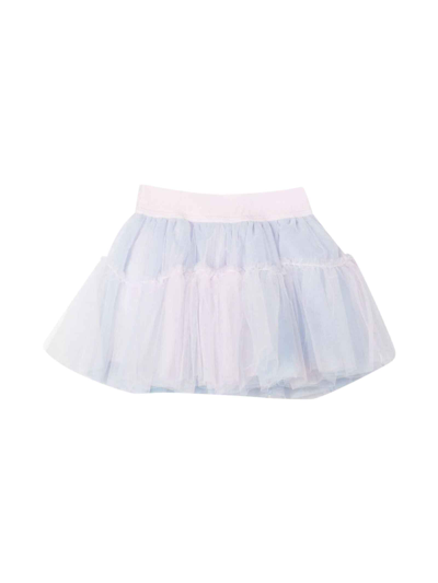 Shop Monnalisa Light Blue Mini Skirt