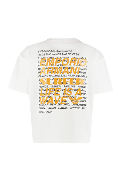 Shop Emporio Armani Sustainability Project - Cotton T-shirt