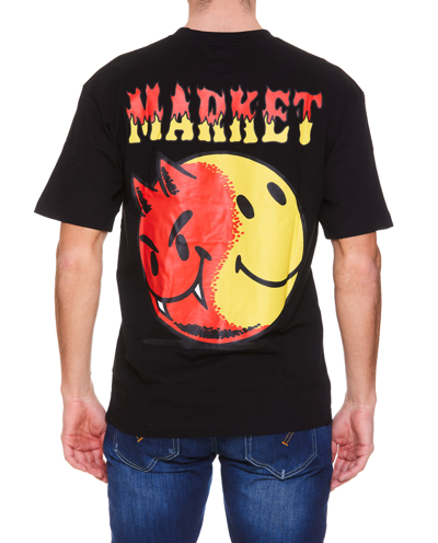 Shop Market Good And Evil T-shirt In Black
