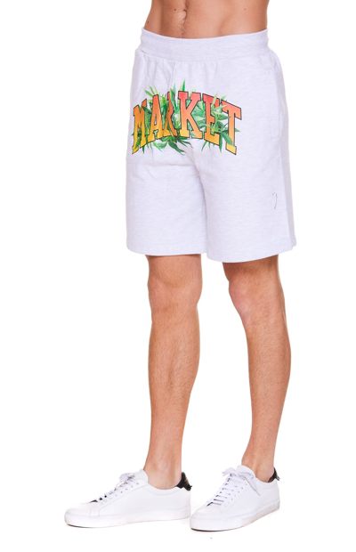 Shop Market Logo Shorts In Light Grey