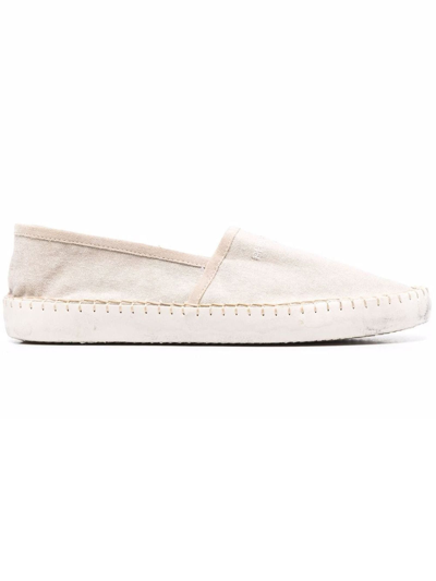 Shop Philippe Model Beige Canvas Marseille Loafers In Canvas_sable