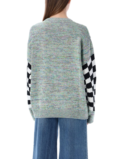 Shop Stella Mccartney Day Trip Jacquard Sweater In Grey