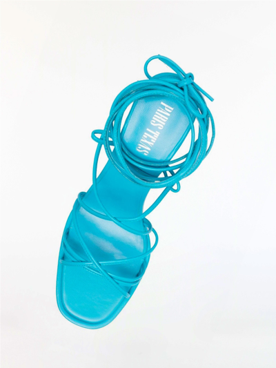 Shop Paris Texas Malena Turquoise Sandals In Azzurro