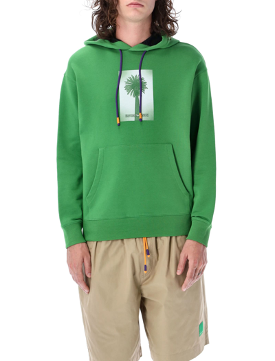 Shop Emporio Armani Sustainable Collection French Terrycloth Hoodie In Verde