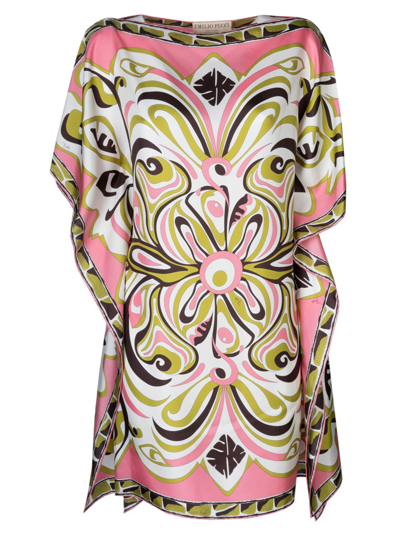 Shop Emilio Pucci Printed Dress In Rosso