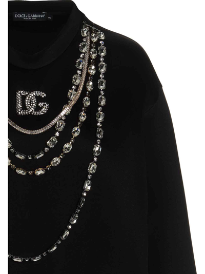 Shop Dolce & Gabbana Jewel Sweatshirt In Black