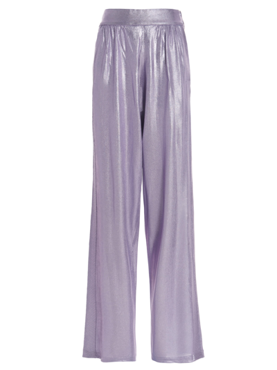 Shop Tom Ford Lurex Trousers In Purple