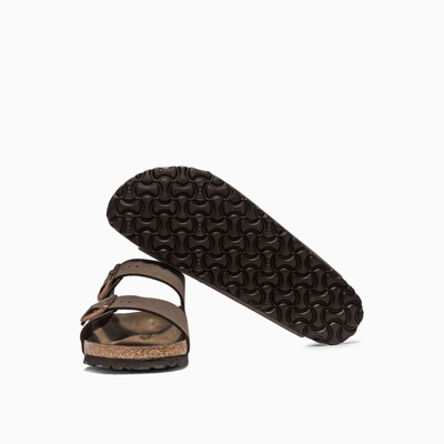 Shop Birkenstock Arizona Sandals 552113 In Mocca
