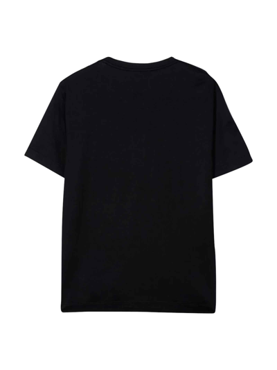 Shop Emporio Armani Set 2 Black / Blue T-shirt Boy In Nero/blu