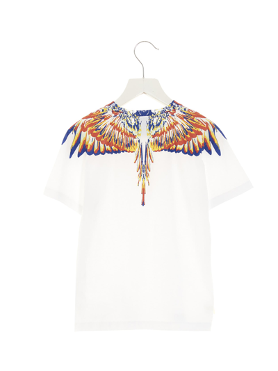 Shop Marcelo Burlon County Of Milan Tempera Wings T-shirt In White
