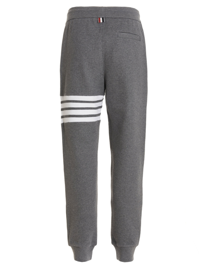 Shop Thom Browne Waffle Joggers In Gray