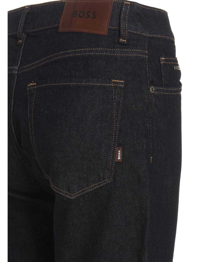 Hugo Boss Maine Regular Fit Jeans - Dark Ink Blue Stretch | ModeSens