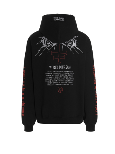 Vetements Metal Patched Logo Hoodie In Black | ModeSens
