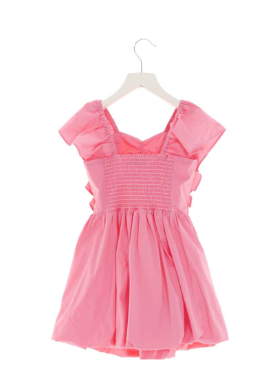 Shop Twinset Ruffle Cotton Dress In Pink