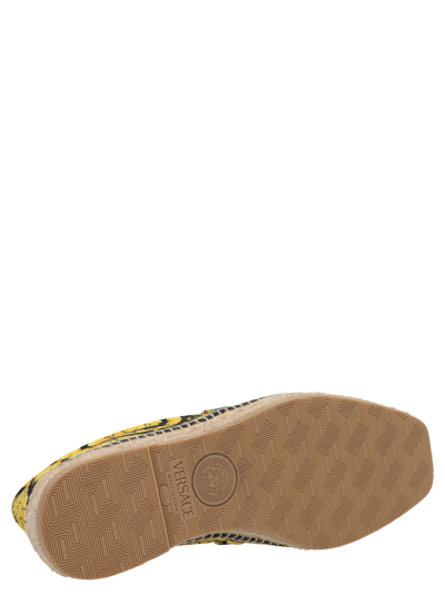 Shop Versace Barocco Heritage Espadrilles In Multicolor