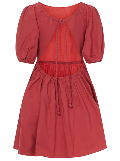 Shop Red Valentino Dress In Red
