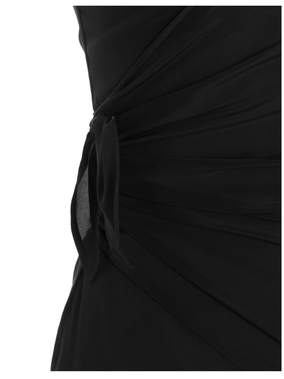 Shop N°21 Nensi Dojaka Collab. One-shoulder Dress In Black