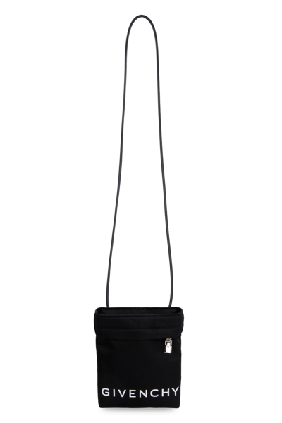 Shop Givenchy Nylon Messenger-bag In Nero