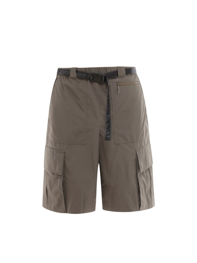 Shop Off-white Bermuda Shorts In Verde