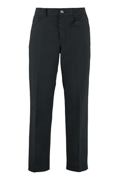 Shop Moncler Genius 5 Moncler Craig Green - Cotton-blend Straight-leg Trousers In Nero