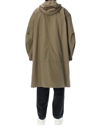 Shop Jil Sander Hooded Parka In Medium Green