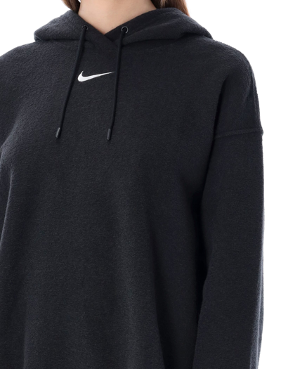 Shop Nike Sportswear Essentials Plush Hoodie In Black