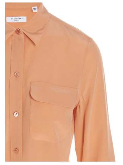 Shop Equipment Slim Signature Shirt In Orange