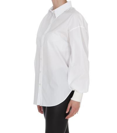 Shop Alexander Mcqueen Cocoon Shirt In White