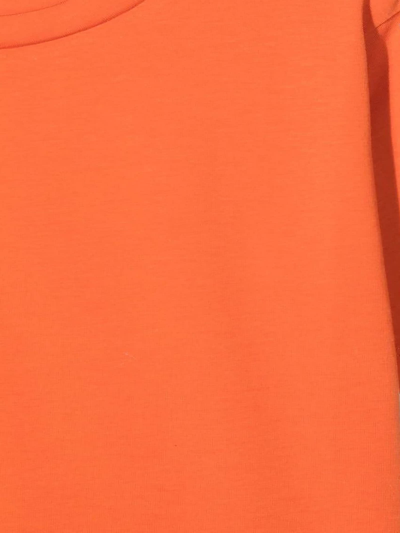Shop Balmain Orange Cotton Tshirt In Arancio