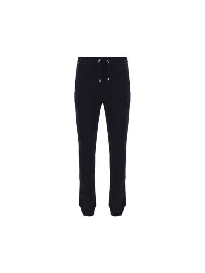Shop Balmain Sweatpants In Noir/blanc/or