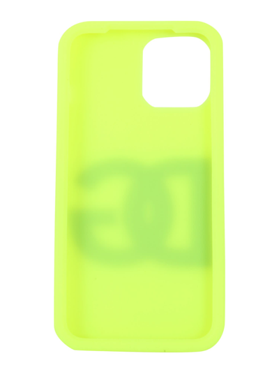 Shop Dolce & Gabbana Iphone 12 Pro Max Cover In Giallo Fluo/nero/oro