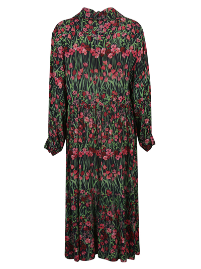 Shop See By Chloé Floral Print Dress In Blu