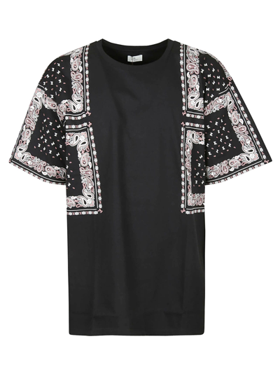 Shop Etro Paisley Sleeve T-shirt  In Black