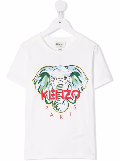 Shop Kenzo T-shirt 61091007 In Bianco