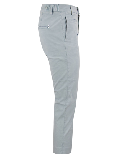 Shop Dondup Ariel - Chino Trousers In Celeste