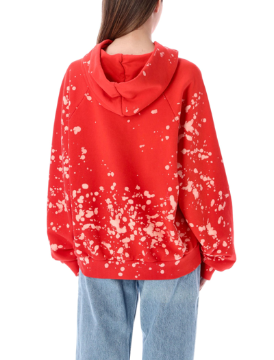 Shop Liberal Youth Ministry Bleached Hoodie In Red