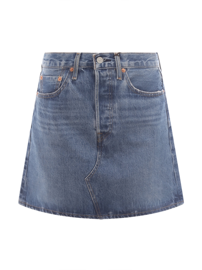 Shop Levi's Skirt In Blue
