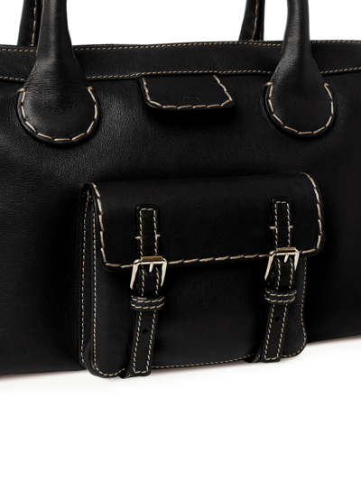 Shop Chloé Edith Medium Daybag In Black