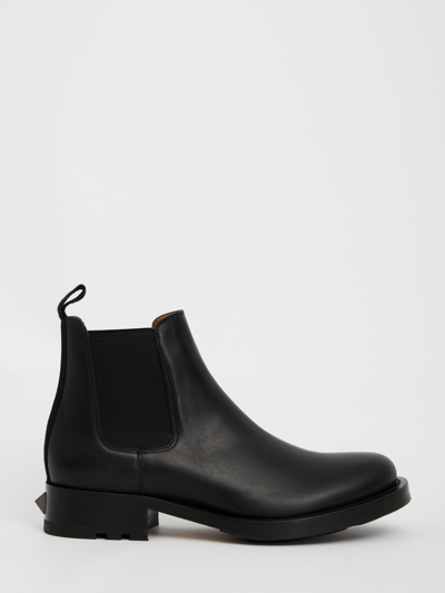 Shop Valentino Beatle Roman Stud Boots In Black