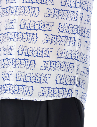 Shop Paccbet All-over Logo Shirt In Blue